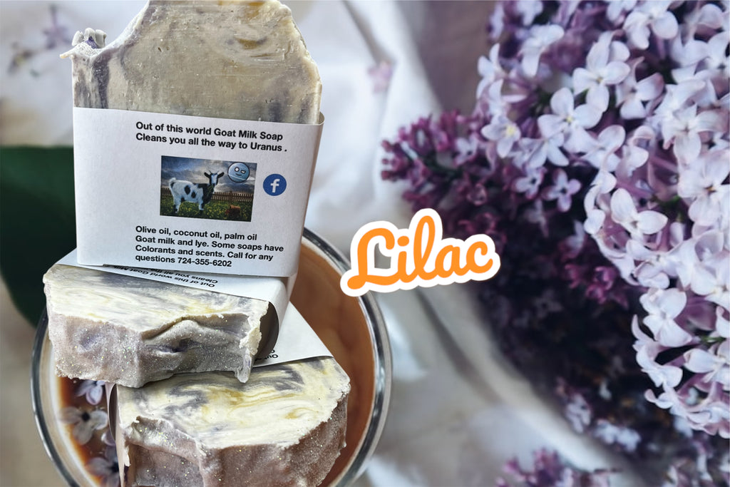 lilac censored Goat Milk Soap